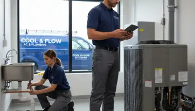 Professional plumber fixing residential pipes in Richmond VA | Five Star Cooling plumbing services