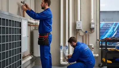 Professional plumber fixing pipes in Richmond, VA home | Five Star Cooling plumbing services